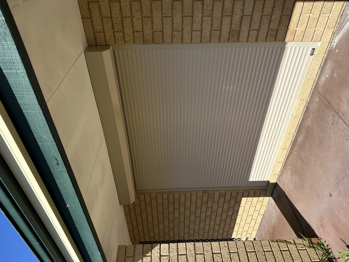 Roller shutter close up